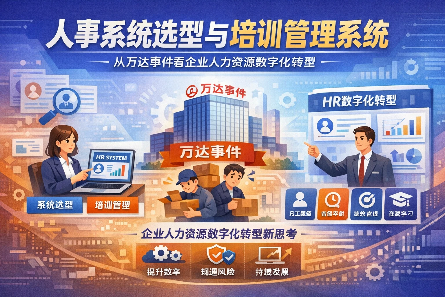 人事系统选型与培训管理系统:从万达事件看企业人力资源数字化转型
