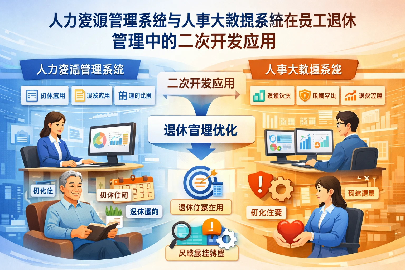 人力资源管理系统与人事大数据系统在员工退休管理中的二次开发应用