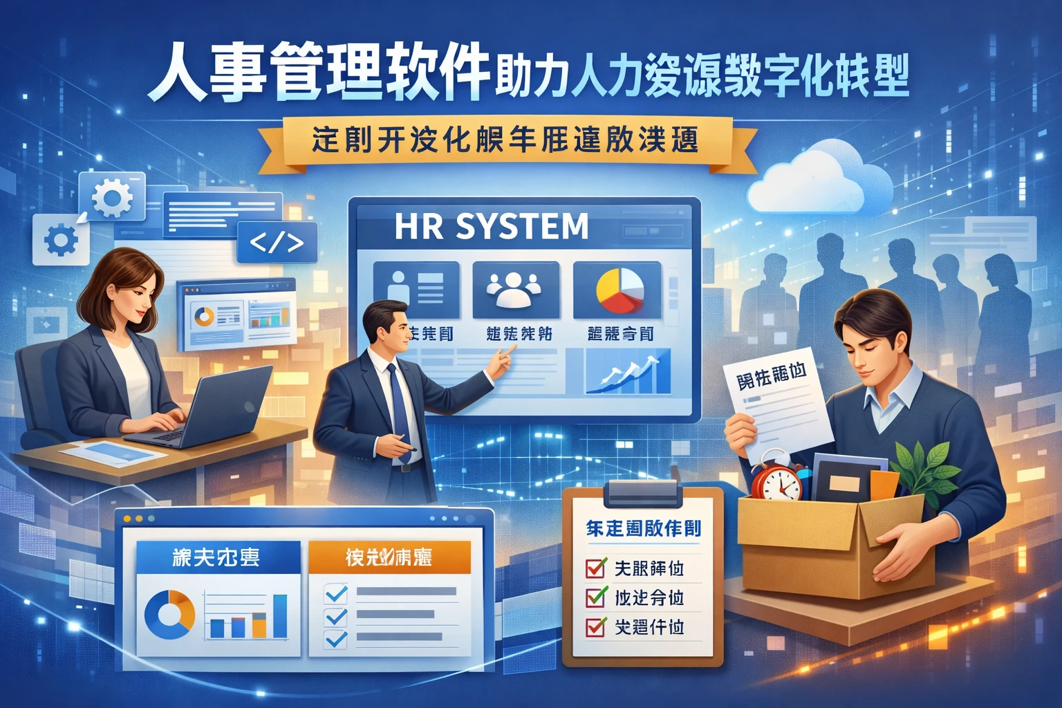 人事管理软件助力人力资源数字化转型：定制开发化解年底遣散难题