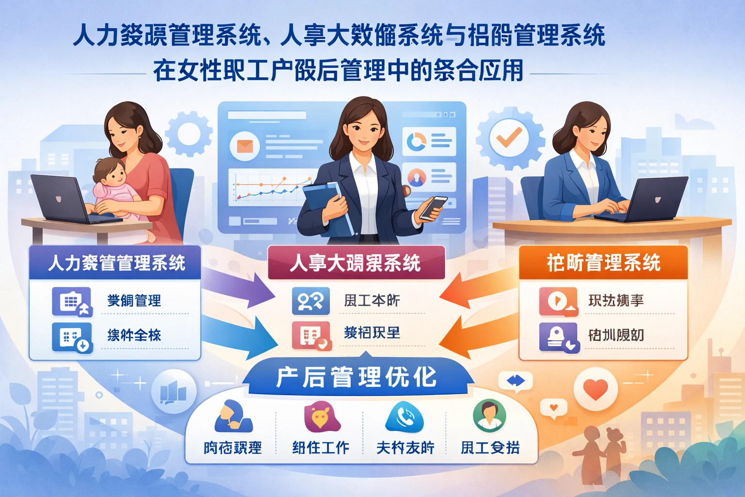 人力资源管理系统、人事大数据系统与招聘管理系统在女性职工产假后管理中的综合应用