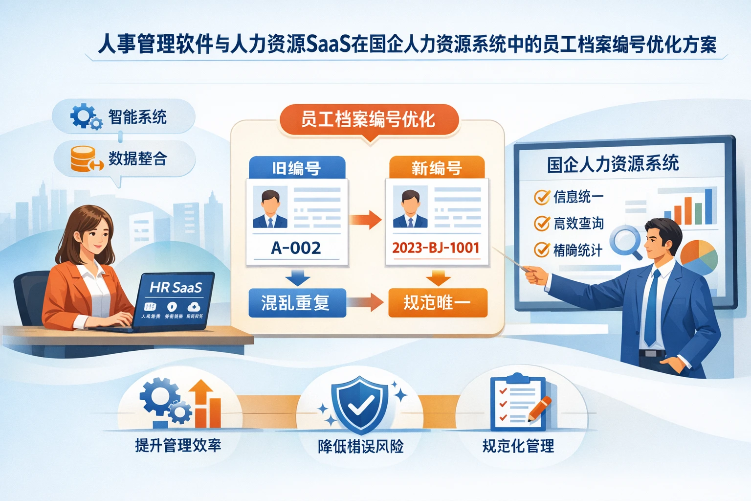 人事管理软件与人力资源SaaS在国企人力资源系统中的员工档案编号优化方案
