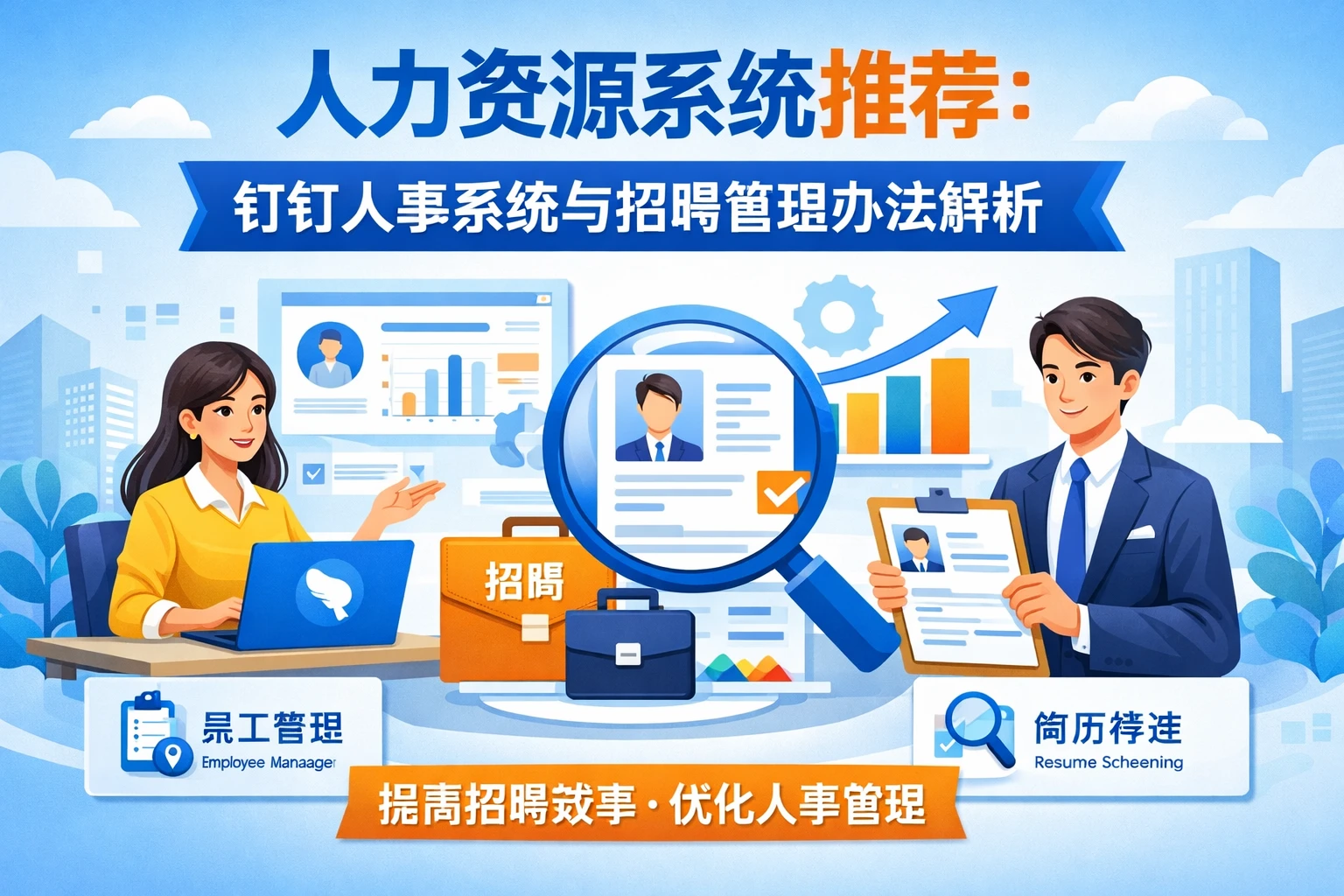 人力资源系统推荐：钉钉人事系统与招聘管理办法解析