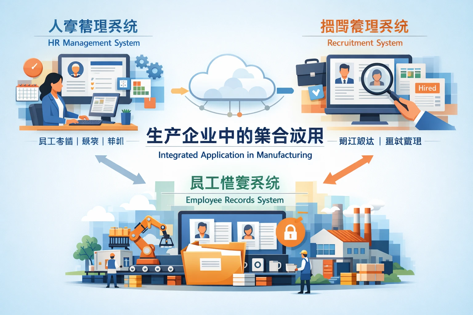 人事管理系统、招聘管理系统与员工档案系统在生产企业中的整合应用