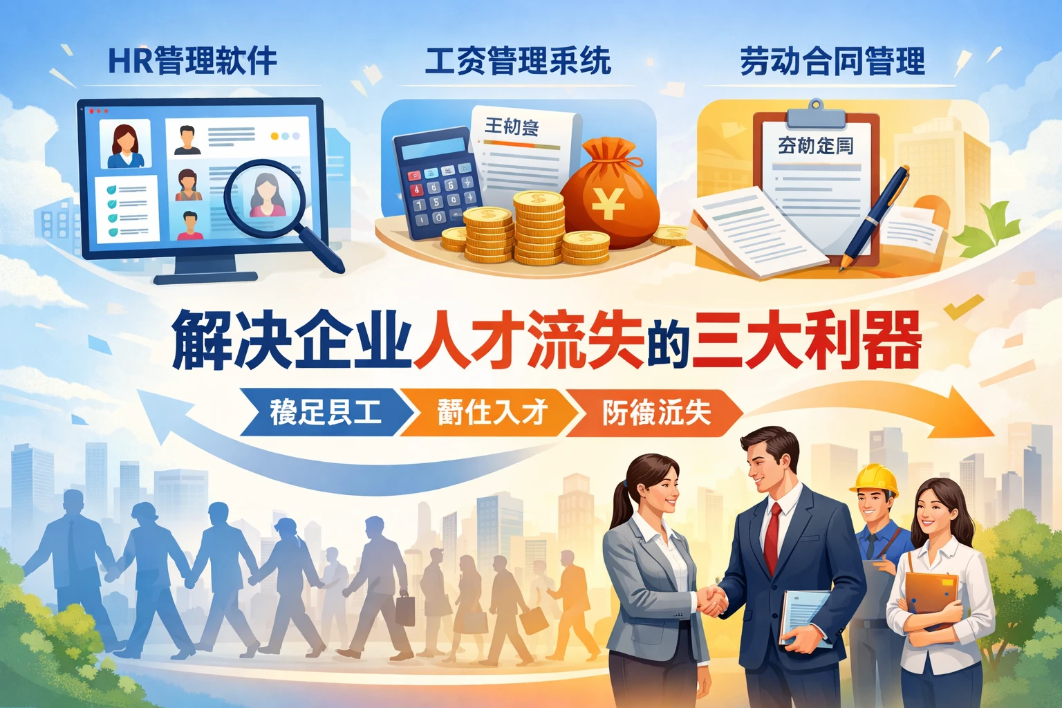 HR管理软件、工资管理系统与劳动合同管理系统：解决企业人才流失的三大利器