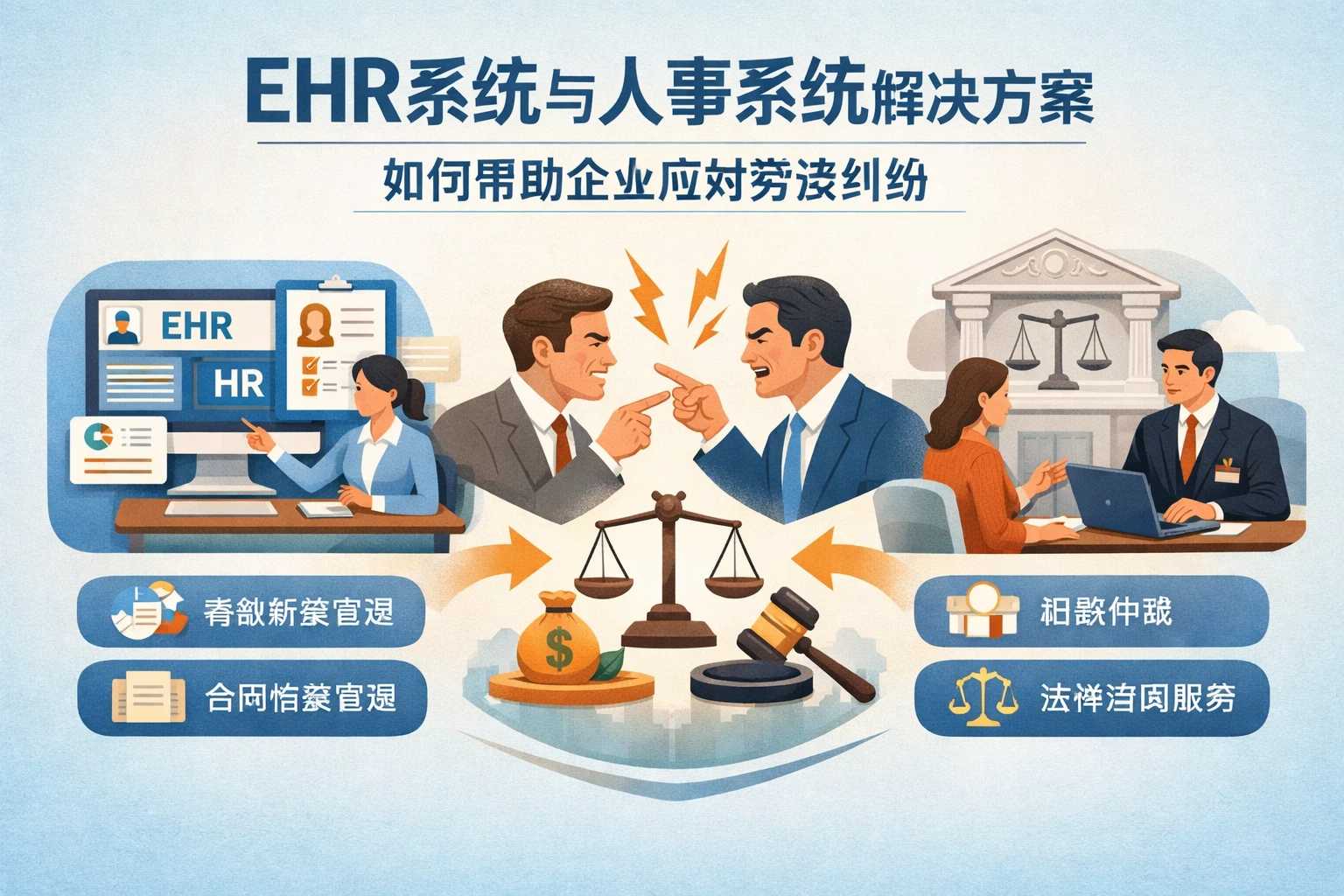 EHR系统与人事系统解决方案如何帮助企业应对劳资纠纷