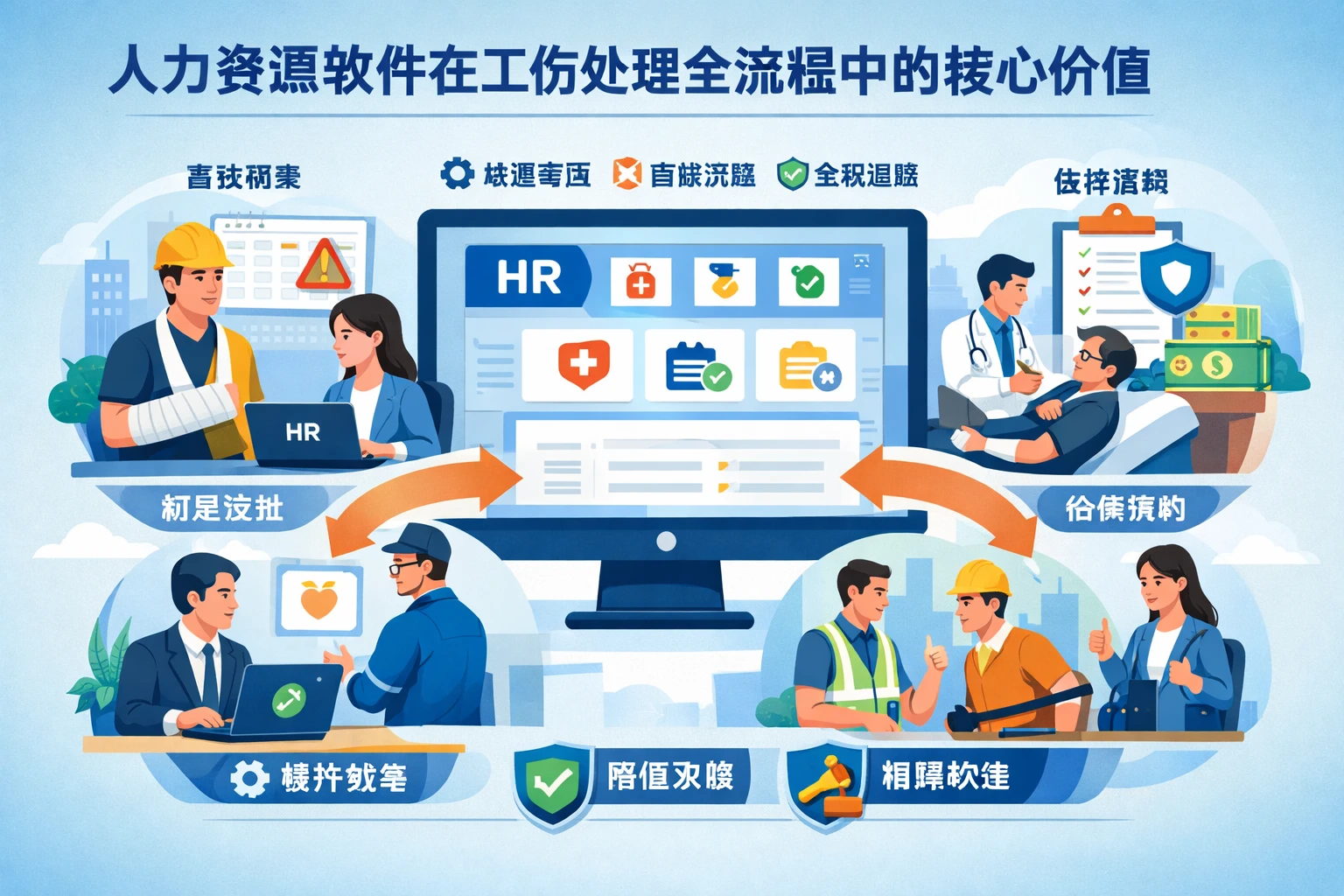 人力资源软件在工伤处理全流程中的核心价值