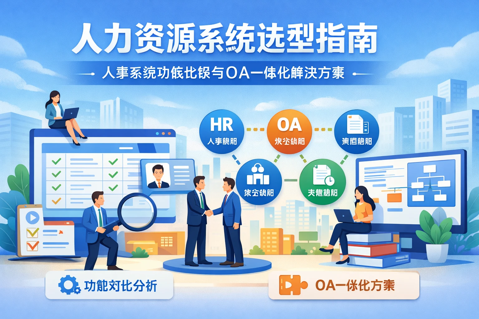 人力资源系统选型指南：人事系统功能比较与OA一体化解决方案