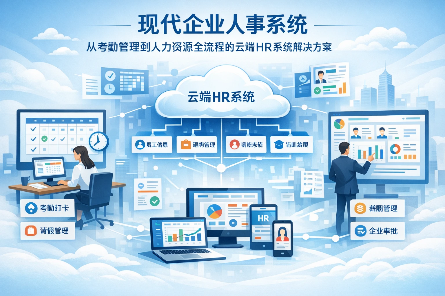 现代企业人事系统：从考勤管理到人力资源全流程的云端HR系统解决方案