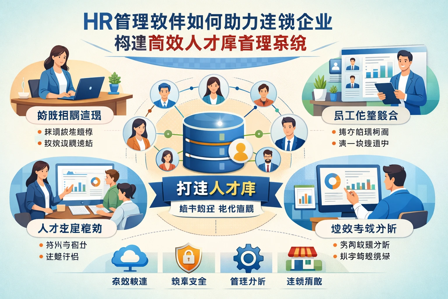 HR管理软件如何助力连锁企业构建高效人才库管理系统