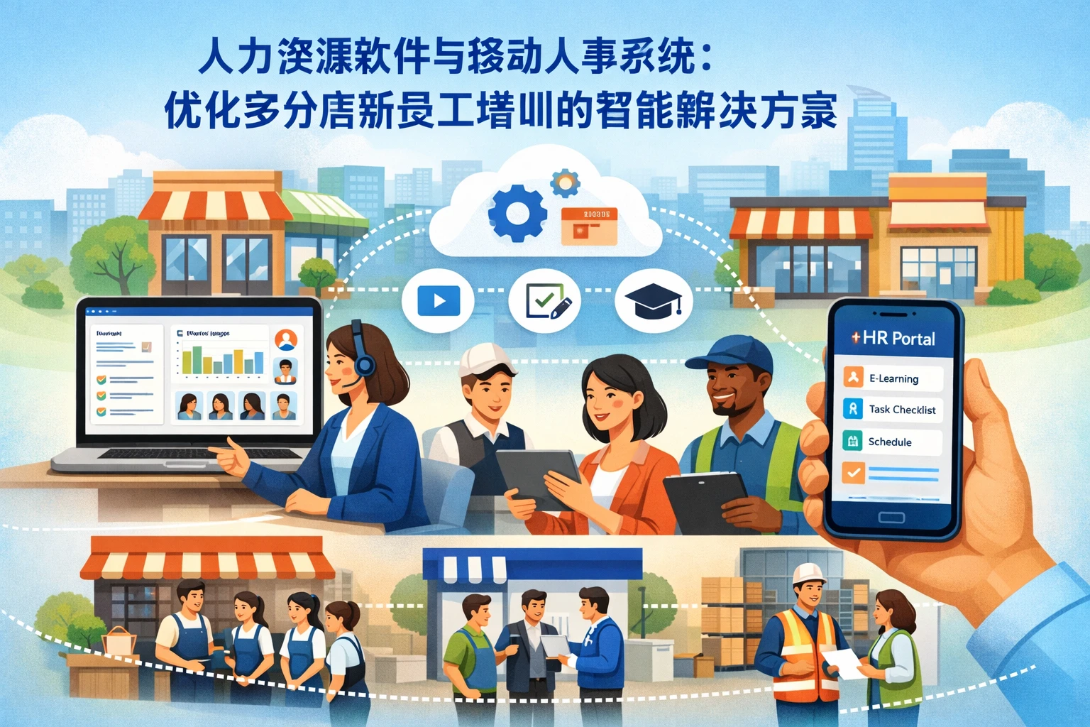 人力资源软件与移动人事系统：优化多分店新员工培训的智能解决方案