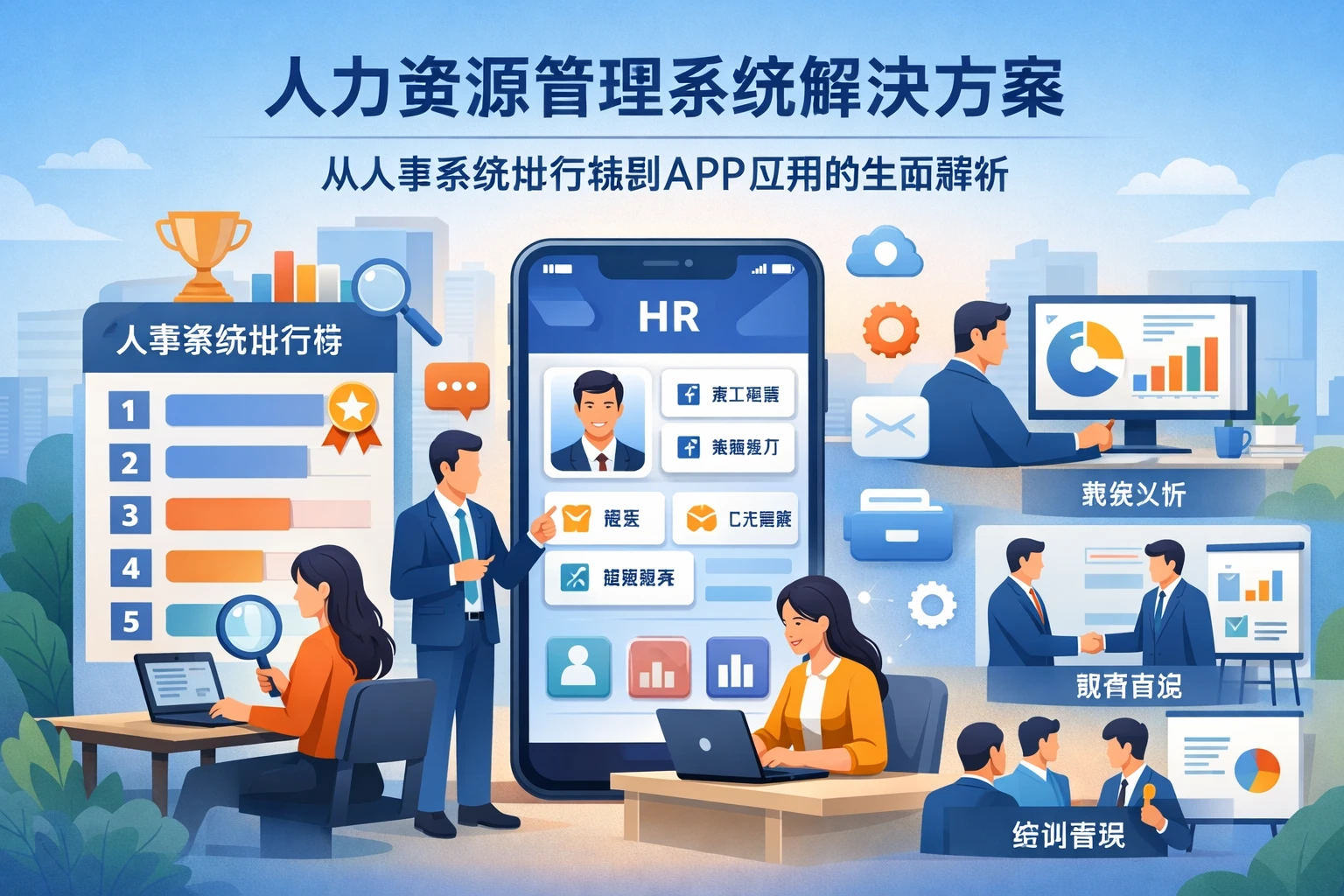 人力资源管理系统解决方案：从人事系统排行榜到APP应用的全面解析