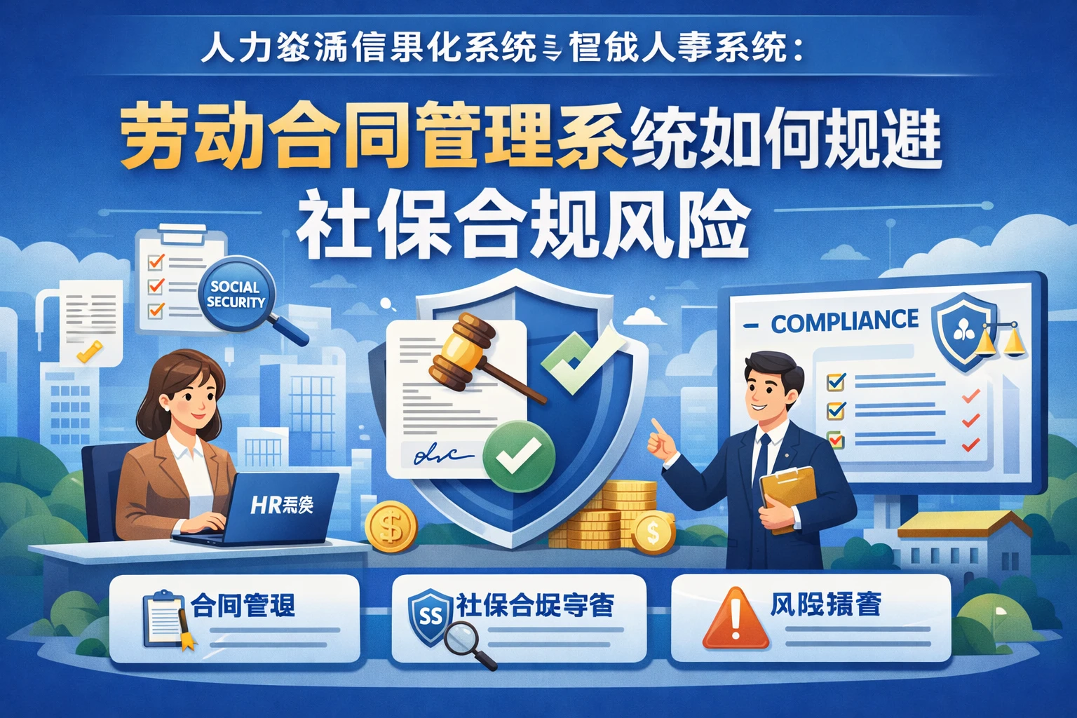 人力资源信息化系统与智能人事系统：劳动合同管理系统如何规避社保合规风险