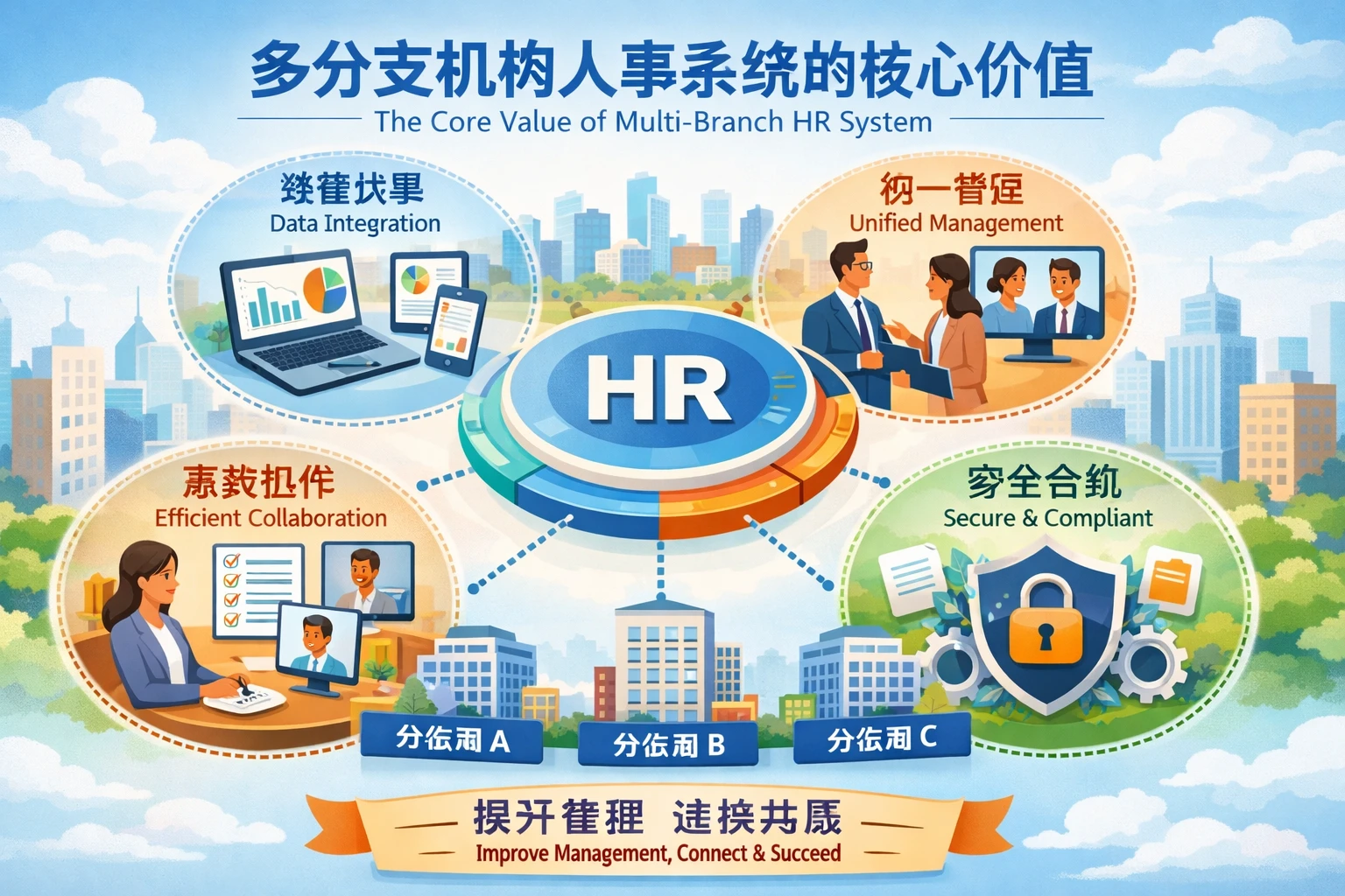 多分支机构人事系统的核心价值