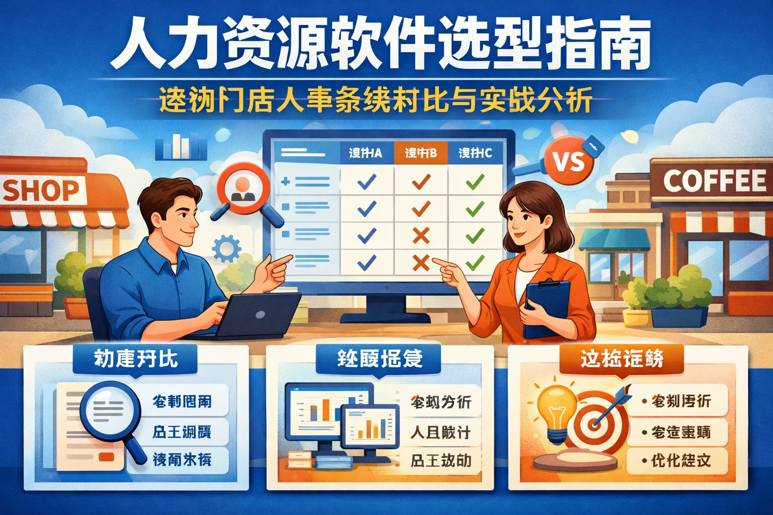 人力资源软件选型指南：连锁门店人事系统对比与实战分析