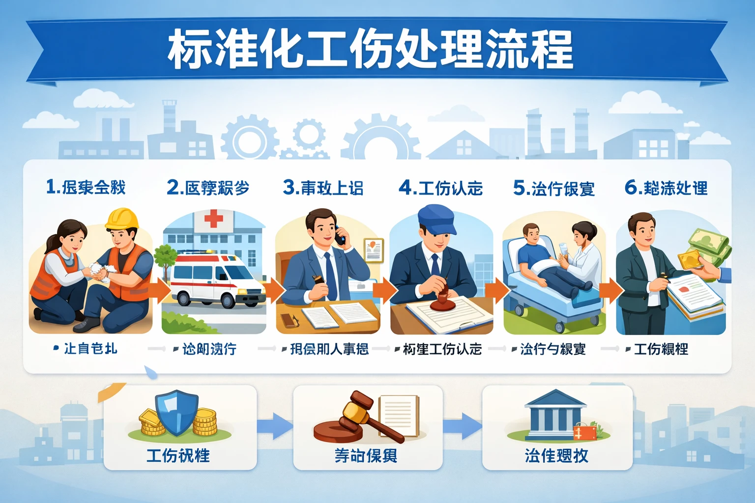 标准化工伤处理流程