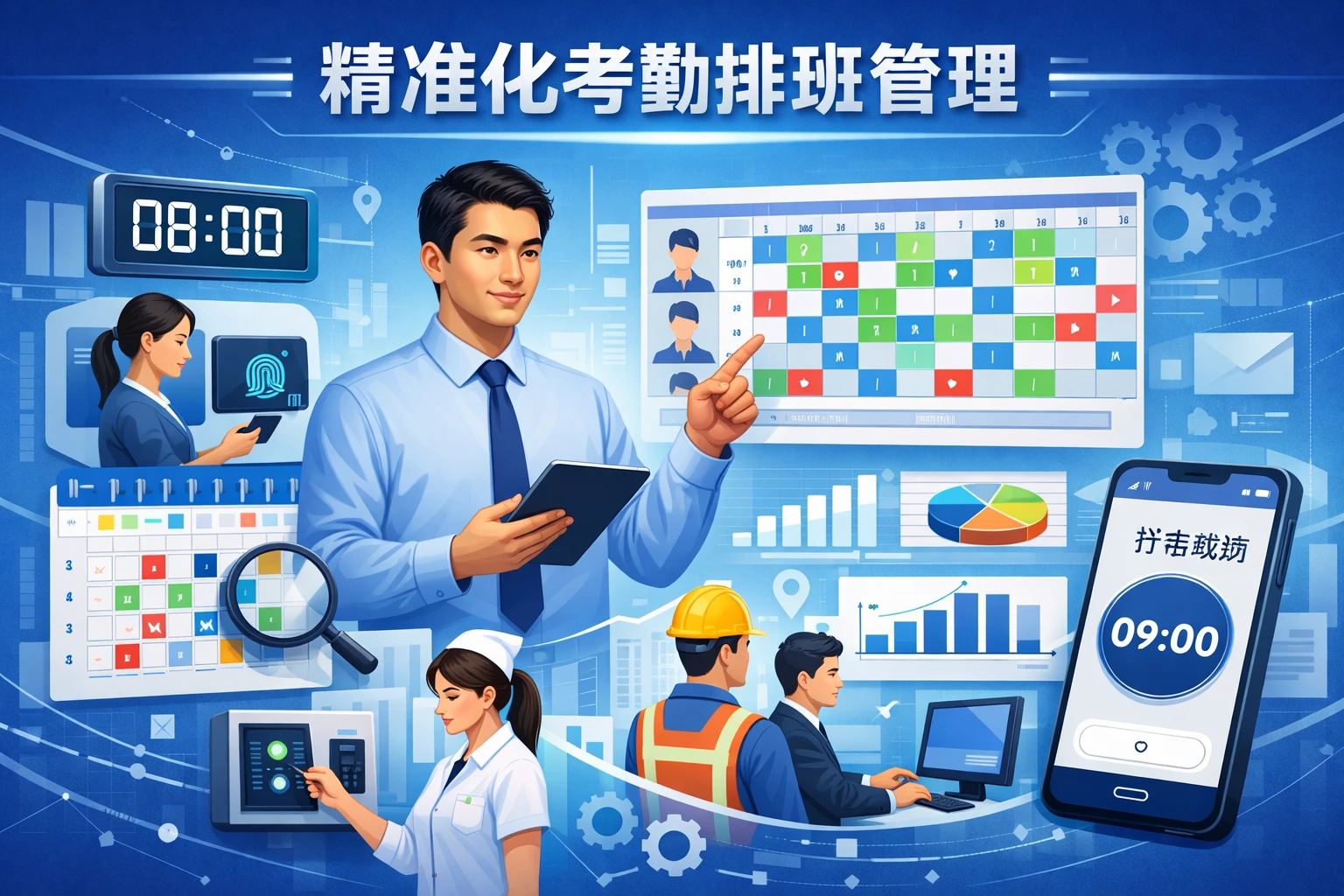 精准化考勤排班管理
