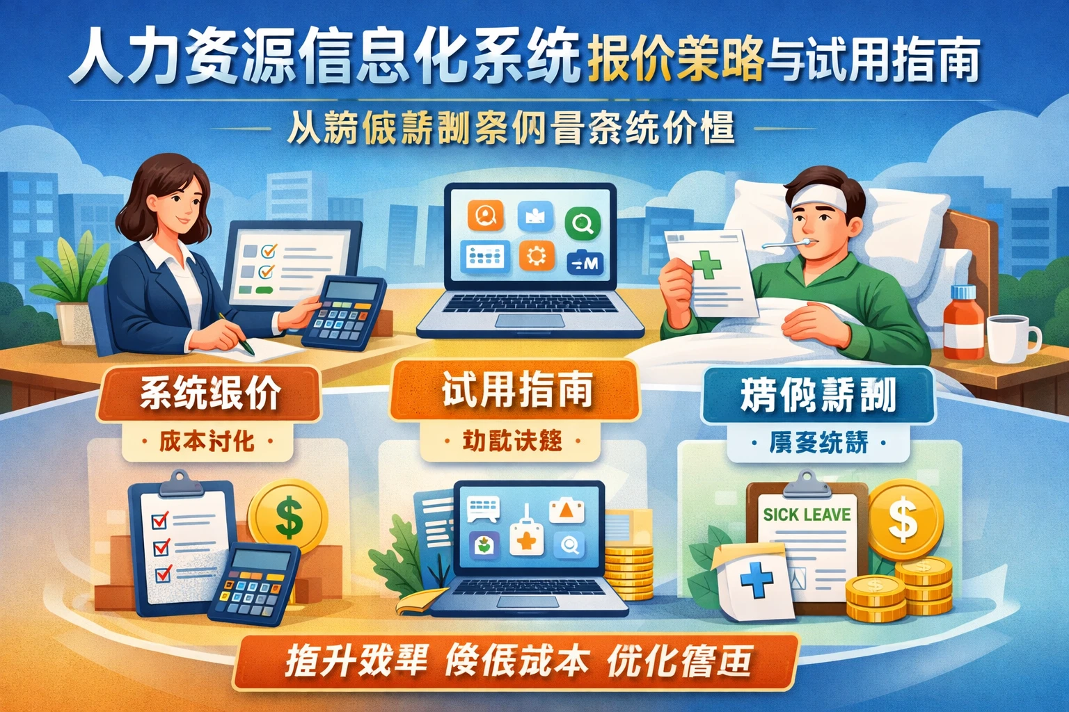 人力资源信息化系统报价策略与试用指南：从病假薪酬案例看系统价值