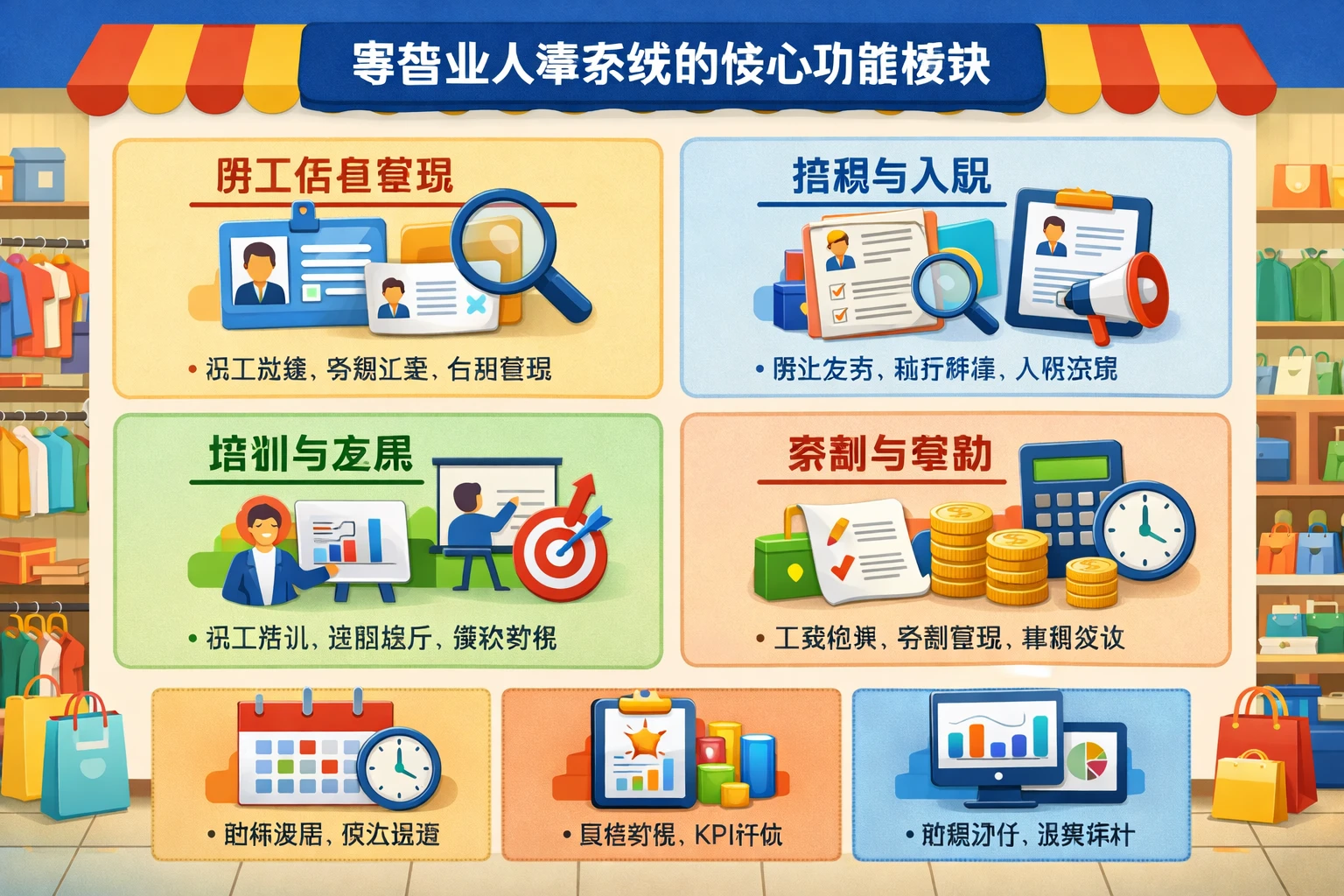 零售业人事系统的核心功能模块