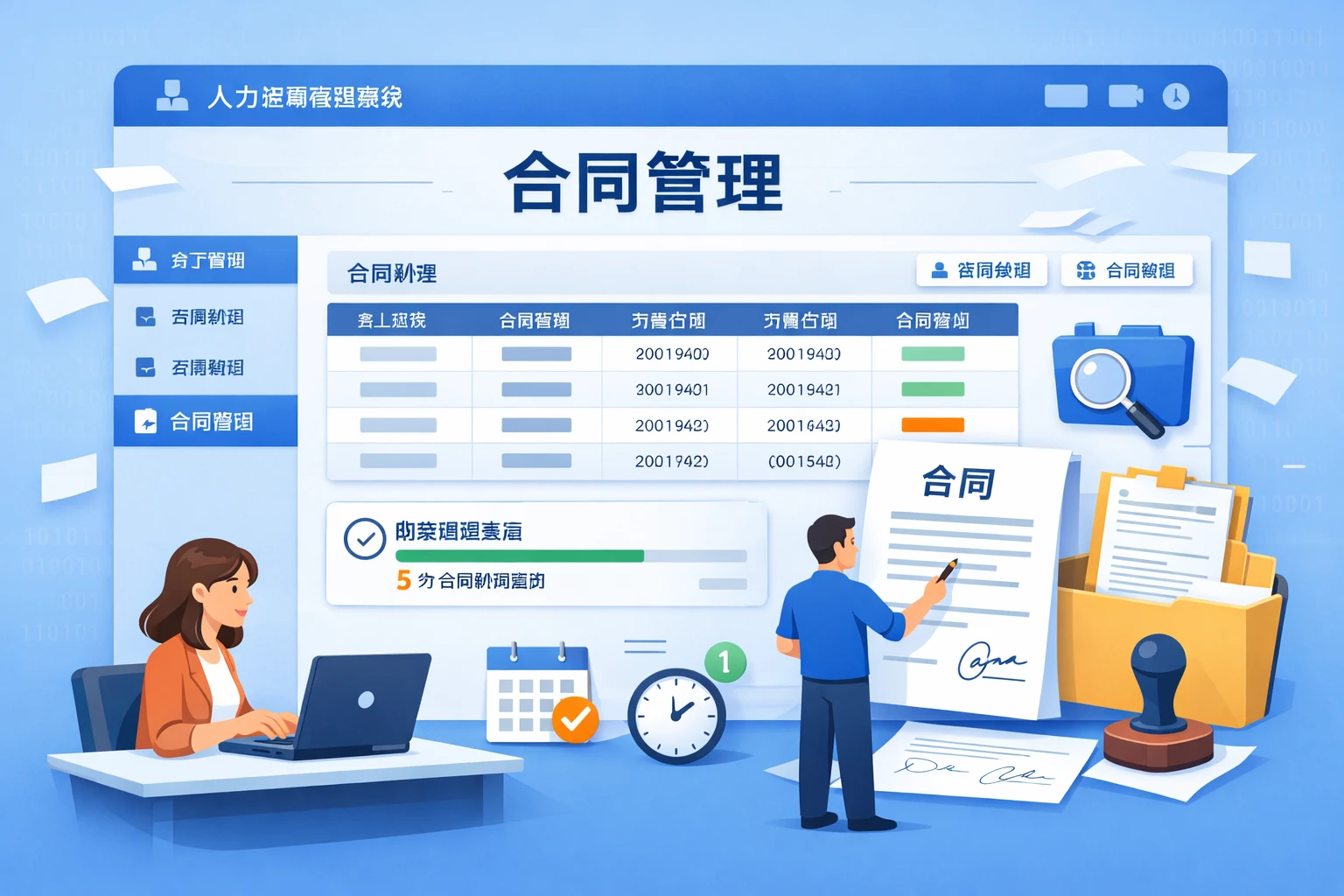 人力资源管理系统中的合同管理模块