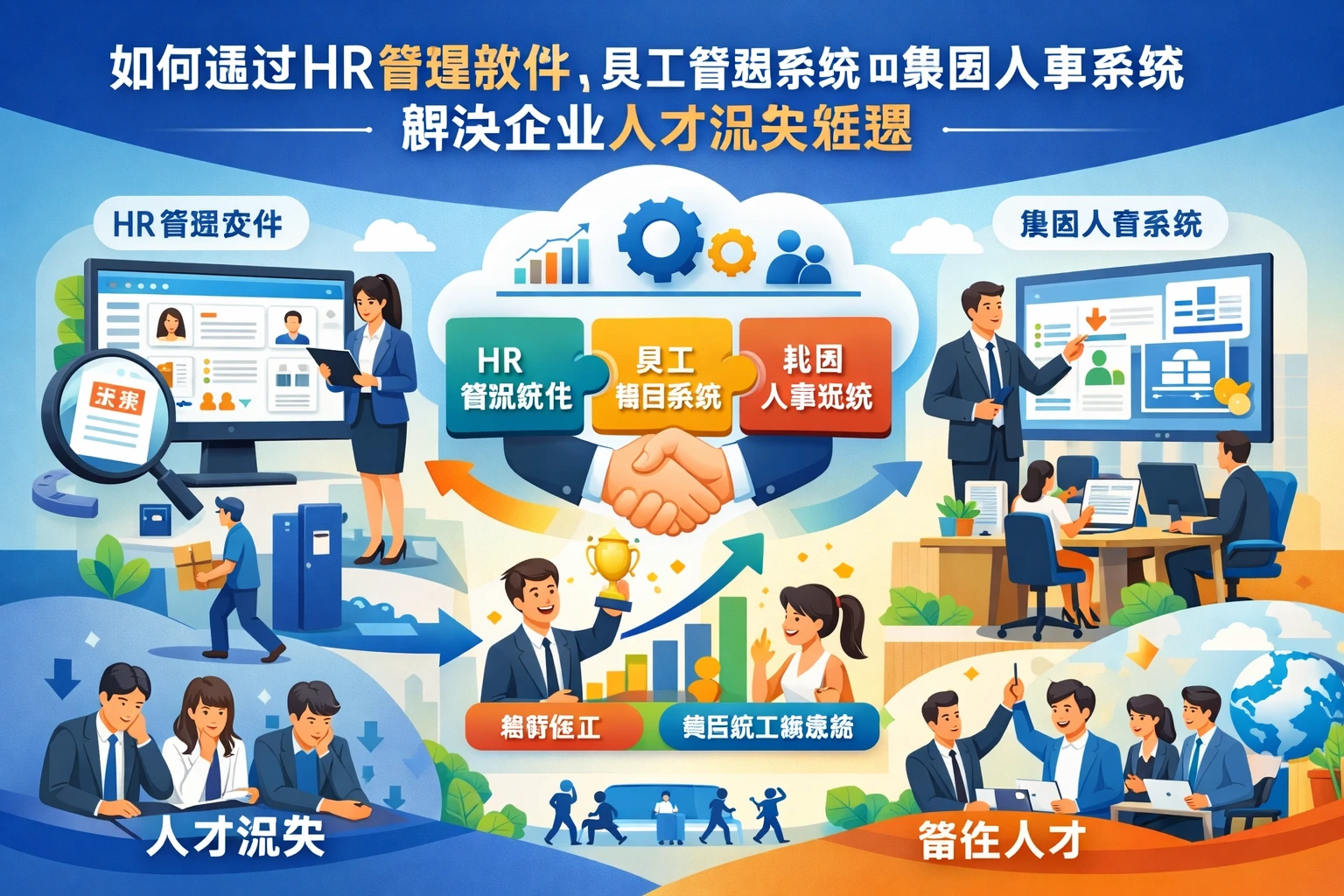 如何通过HR管理软件、员工管理系统和集团人事系统解决企业人才流失难题