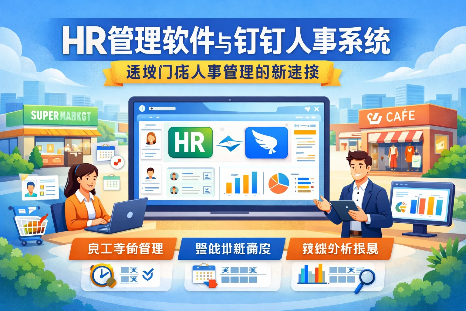 HR管理软件与钉钉人事系统:连锁门店人事管理的新选择