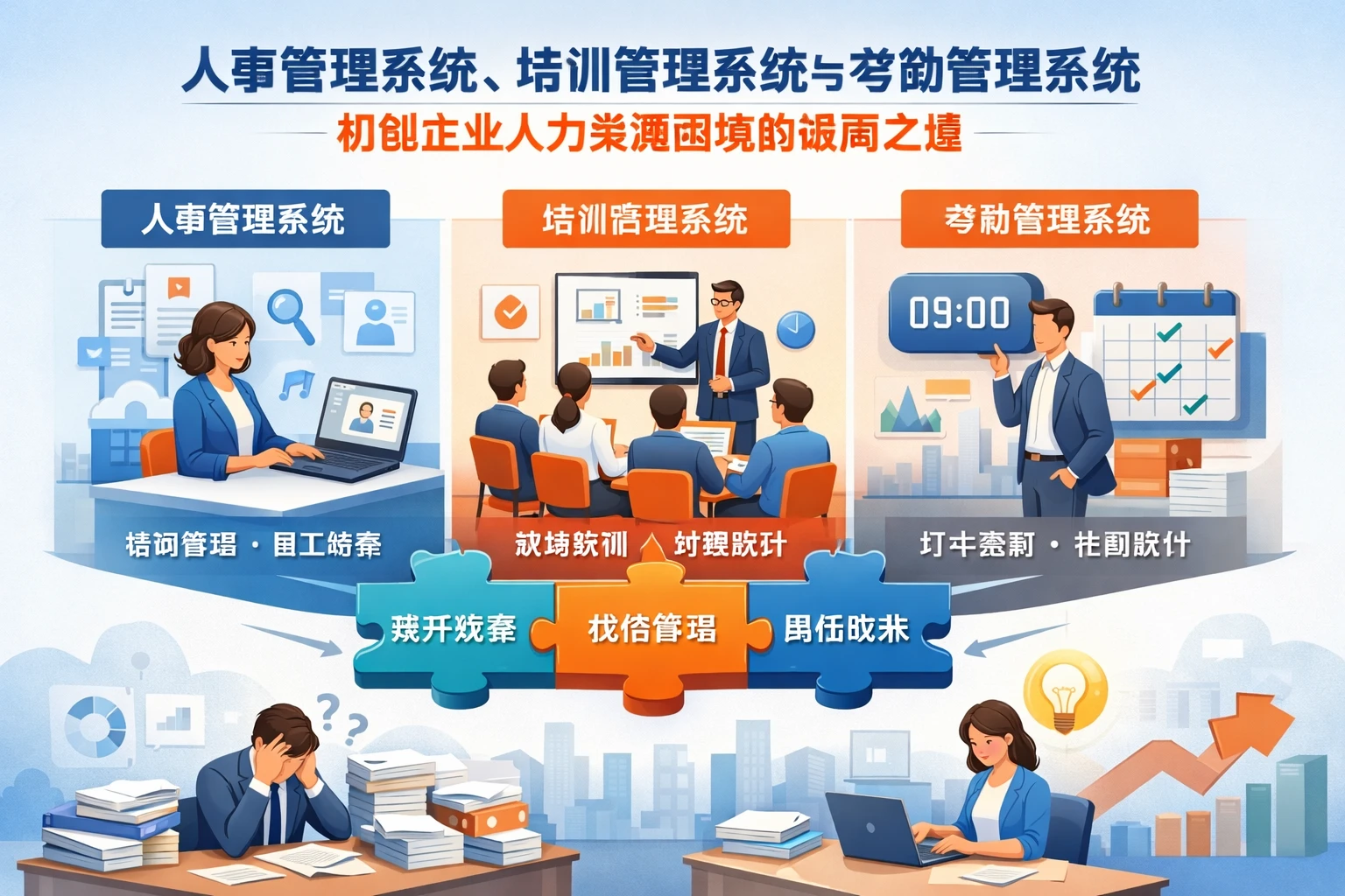 人事管理系统、培训管理系统与考勤管理系统：初创企业人力资源困境的破局之道