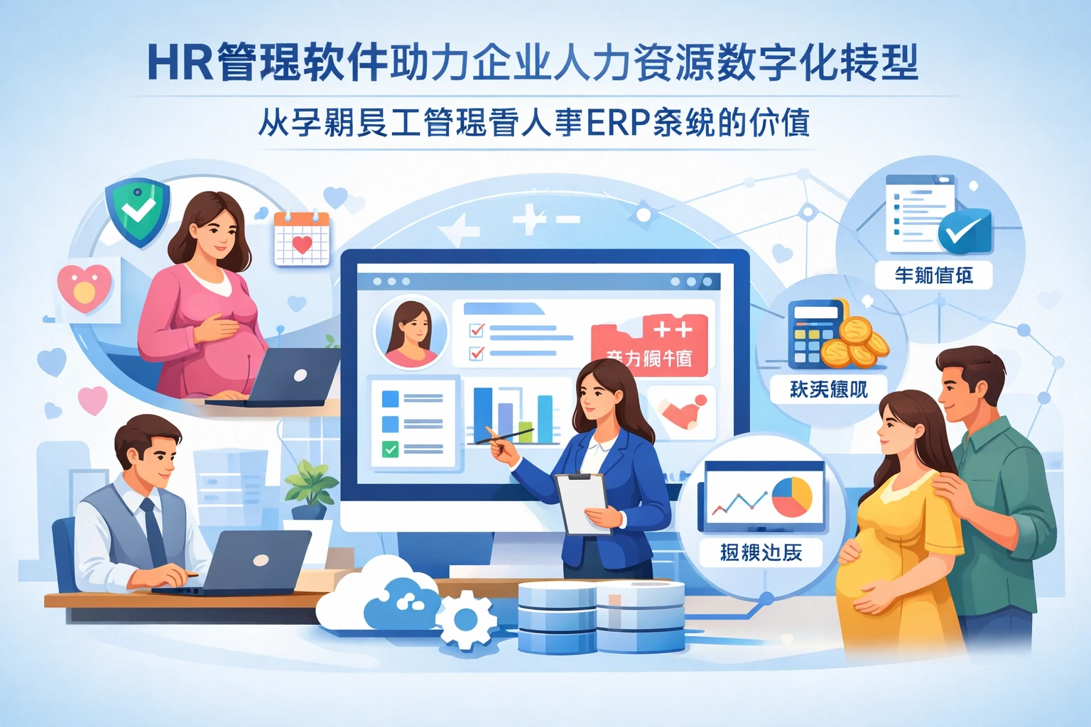 HR管理软件助力企业人力资源数字化转型：从孕期员工管理看人事ERP系统的价值
