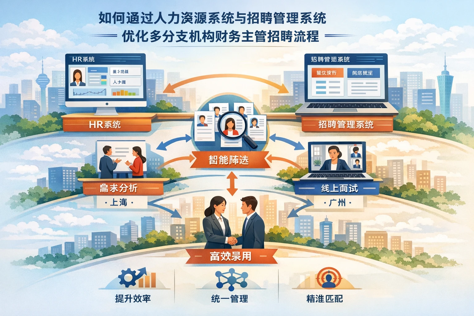 如何通过人力资源系统与招聘管理系统优化多分支机构财务主管招聘流程