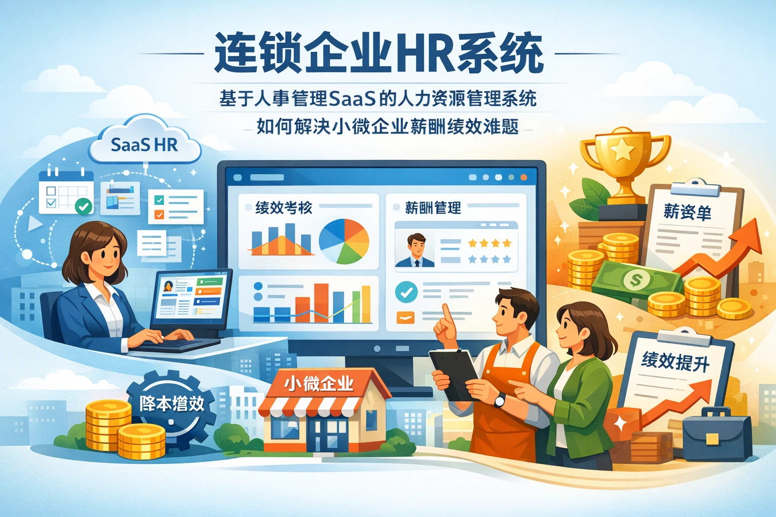 连锁企业HR系统:基于人事管理SaaS的人力资源管理系统如何解决小微企业薪酬绩效难题