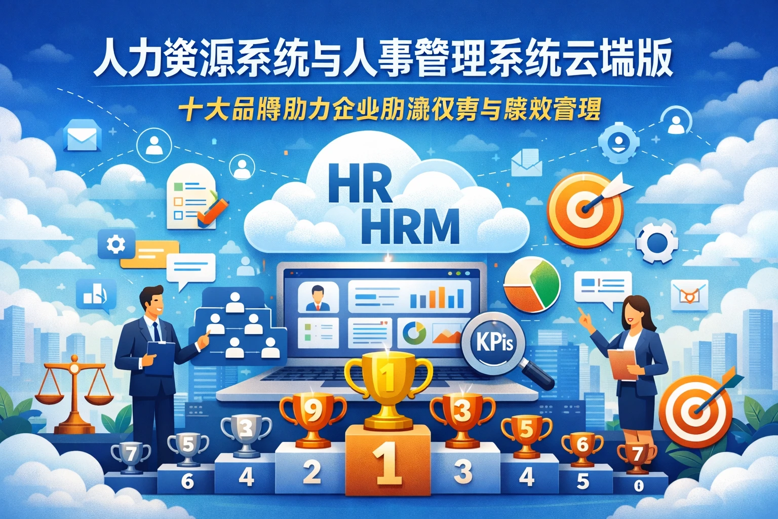 人力资源系统与人事管理系统云端版：十大品牌助力企业明确权责与绩效管理