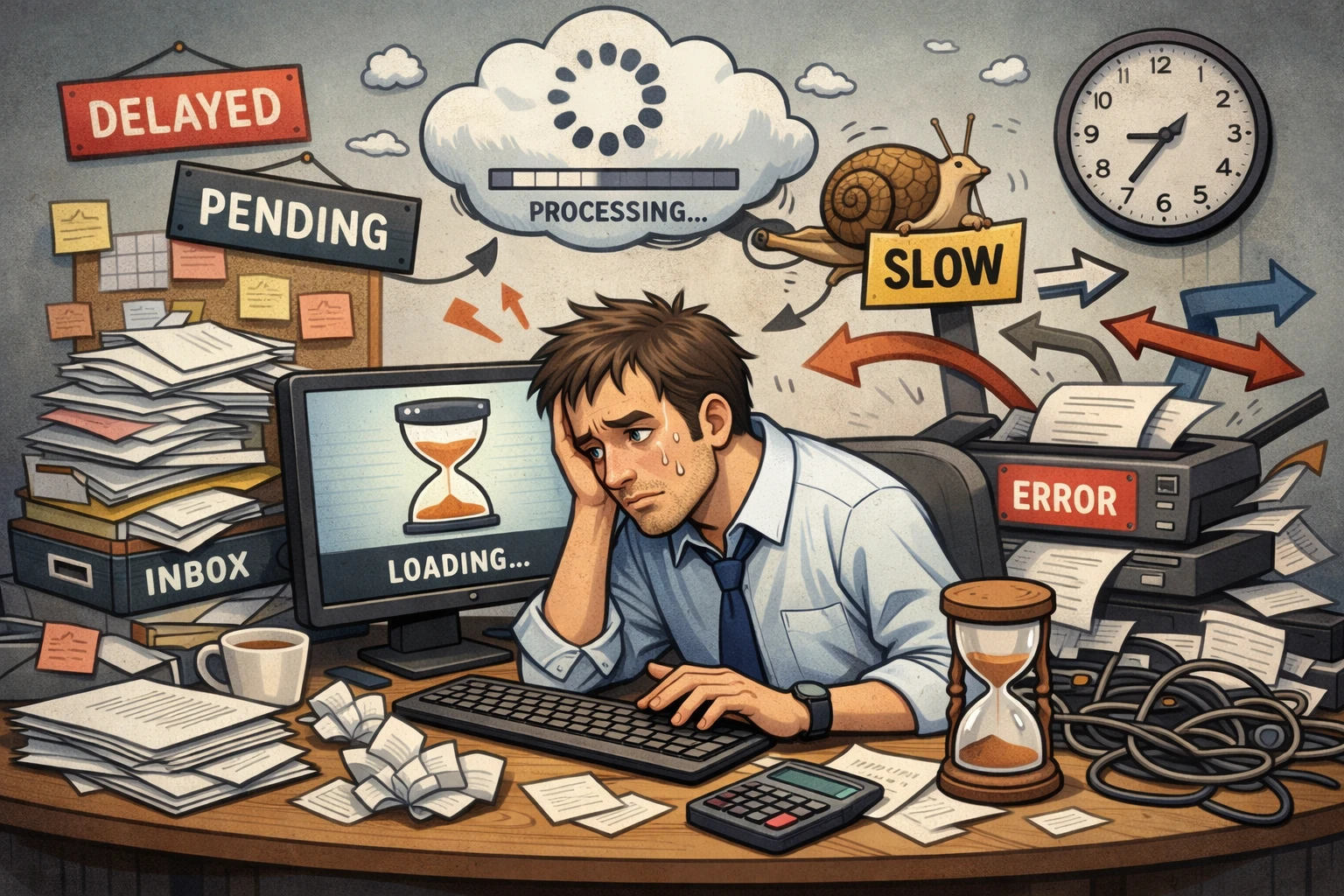 信息处理效率低下