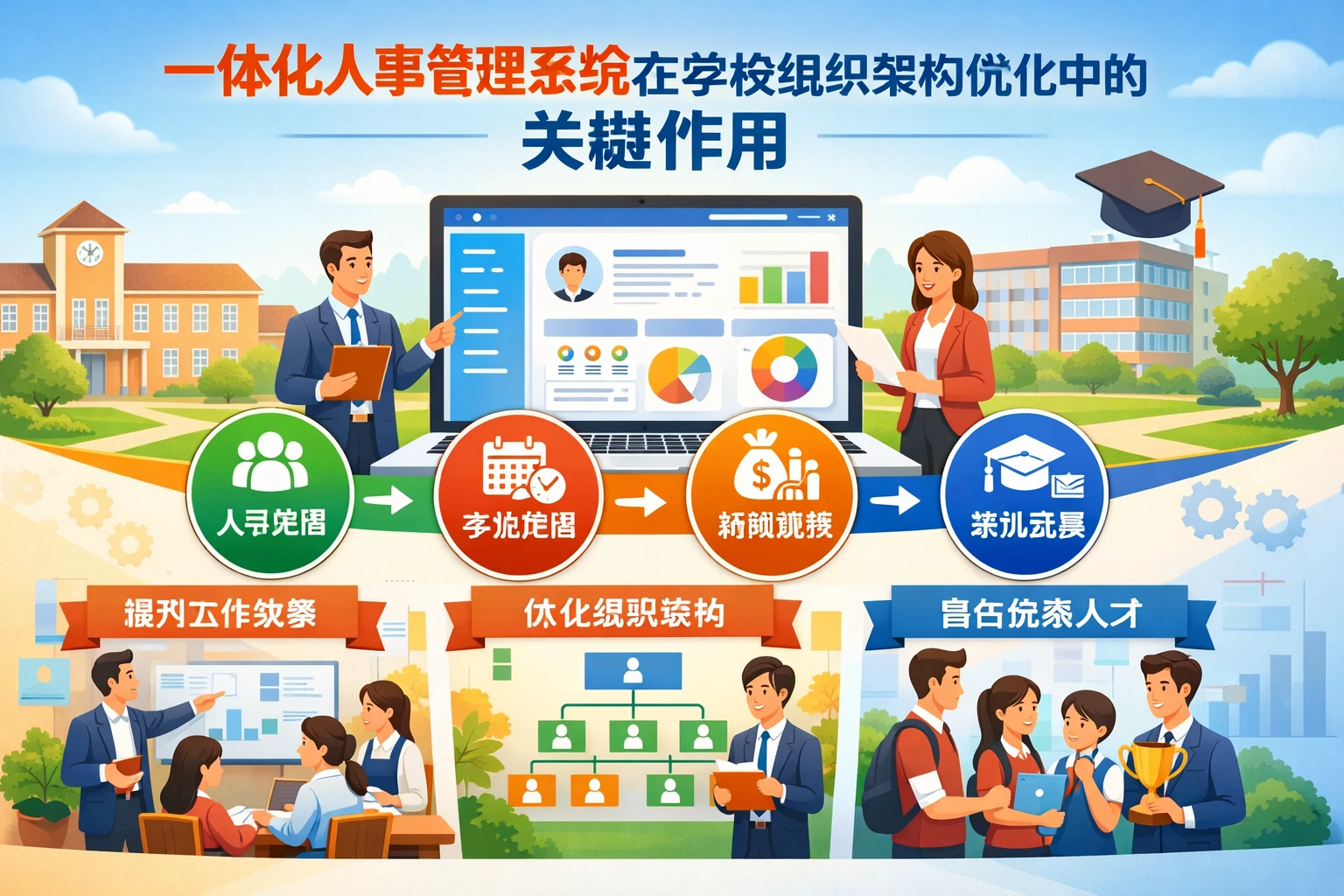 一体化人事管理系统在学校组织架构优化中的关键作用