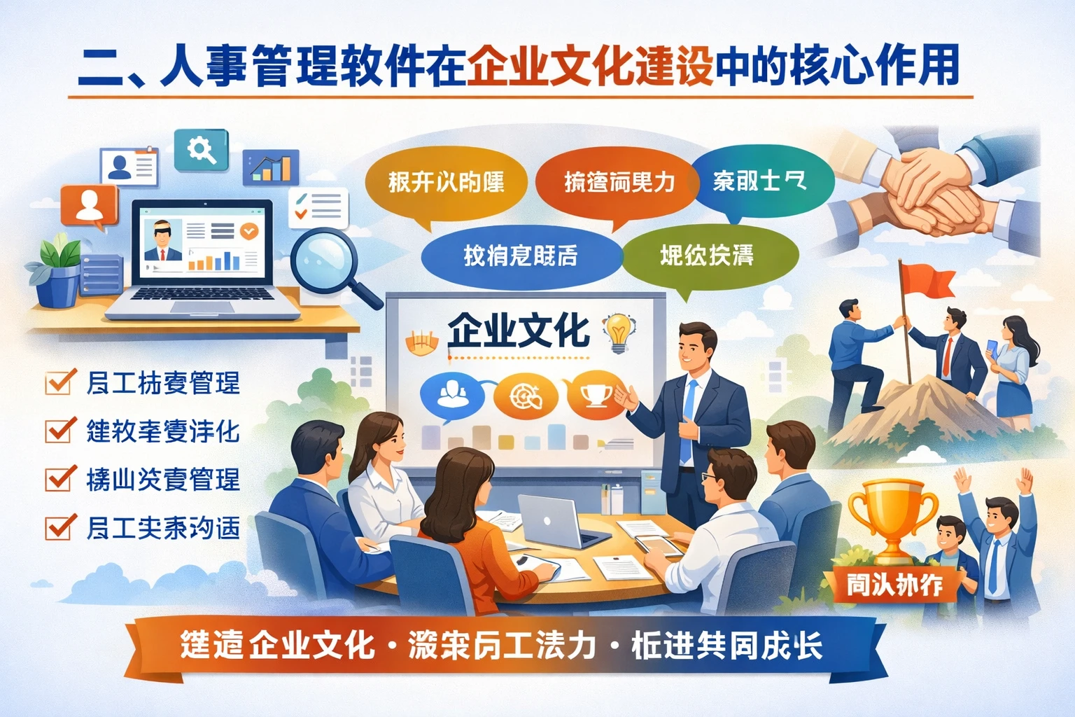 二、人事管理软件在企业文化建设中的核心作用