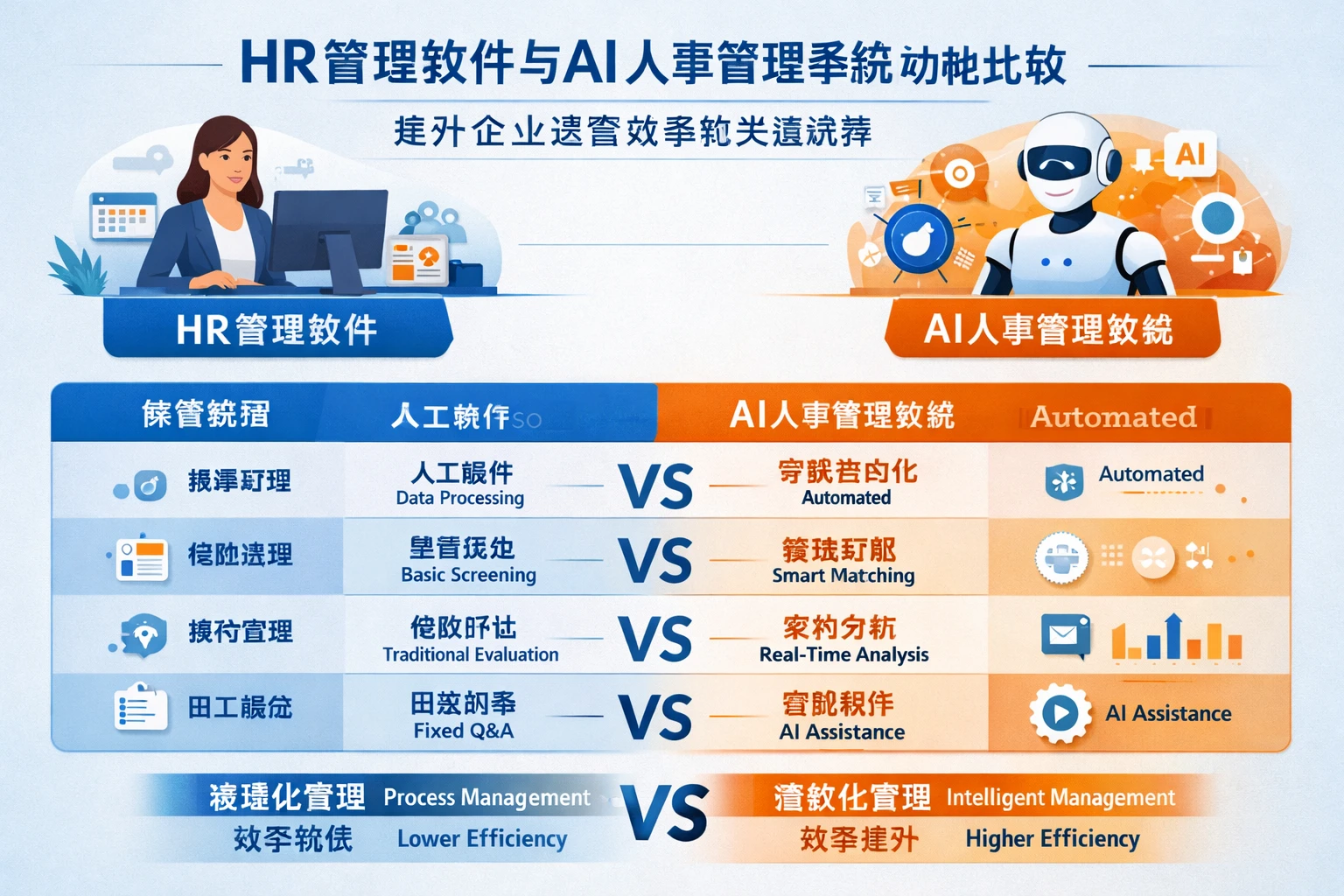 HR管理软件与AI人事管理系统功能比较:提升企业运营效率的关键选择