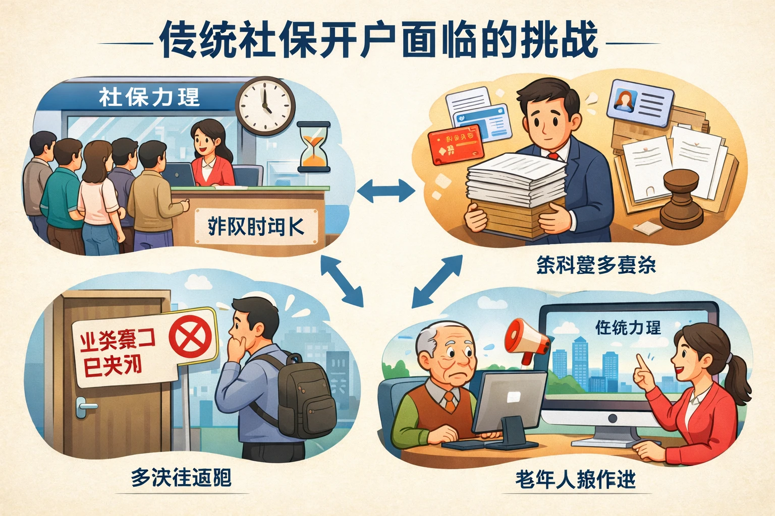 传统社保开户面临的挑战