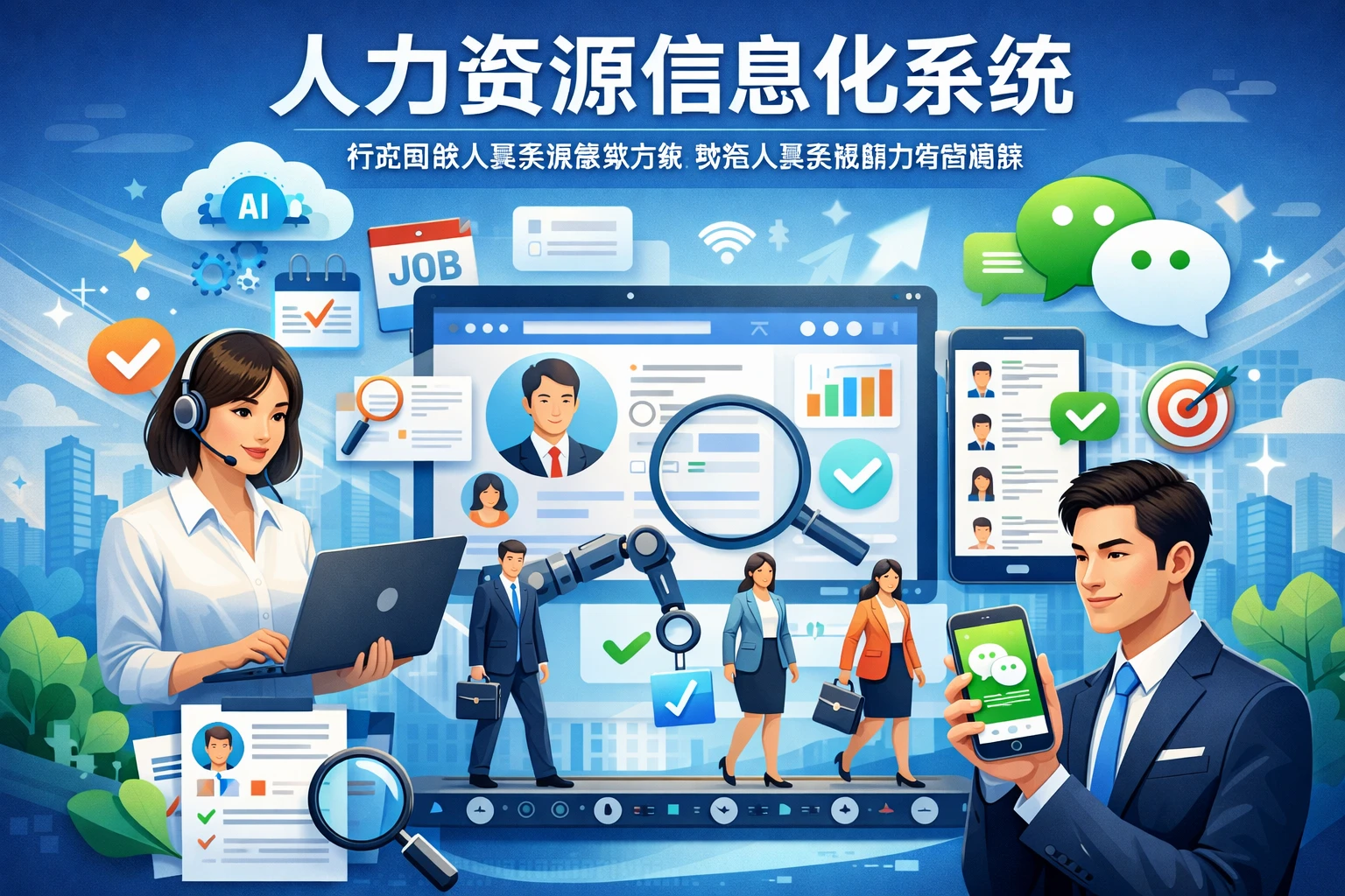 人力资源信息化系统：打造智能人事系统解决方案，微信人事系统助力精准招聘