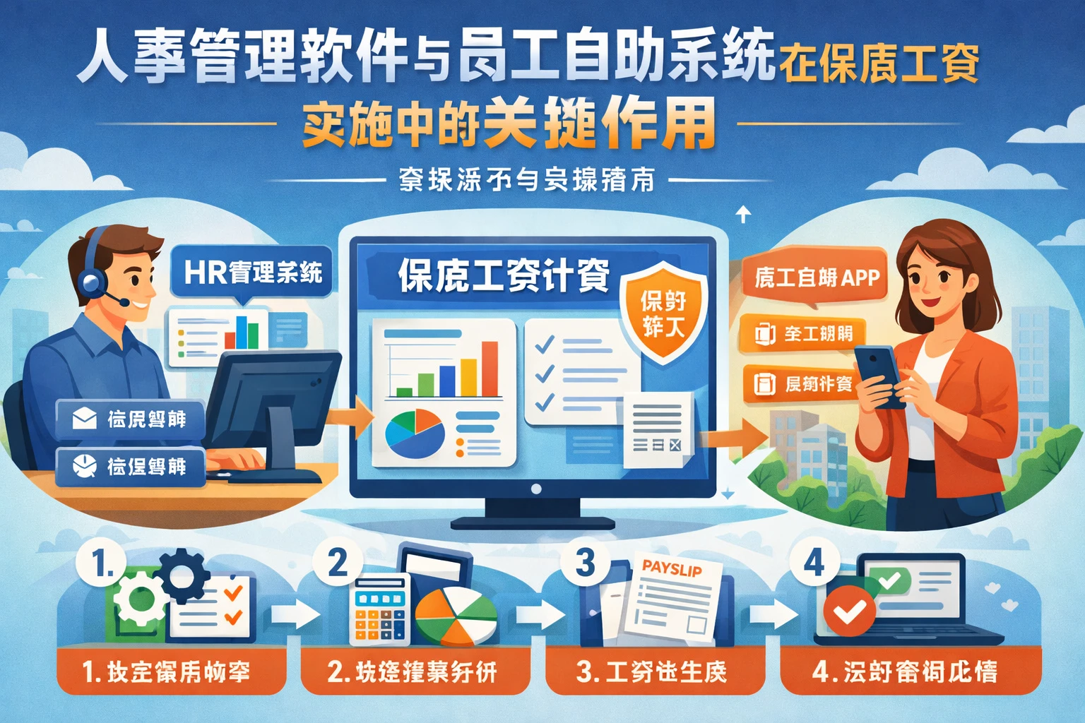 人事管理软件与员工自助系统在保底工资实施中的关键作用——系统演示与实操指南