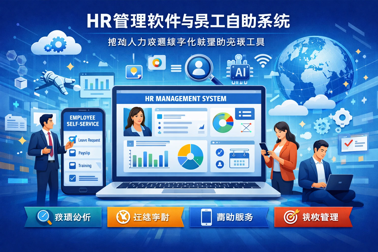 HR管理软件与员工自助系统：推动人力资源数字化转型的关键工具