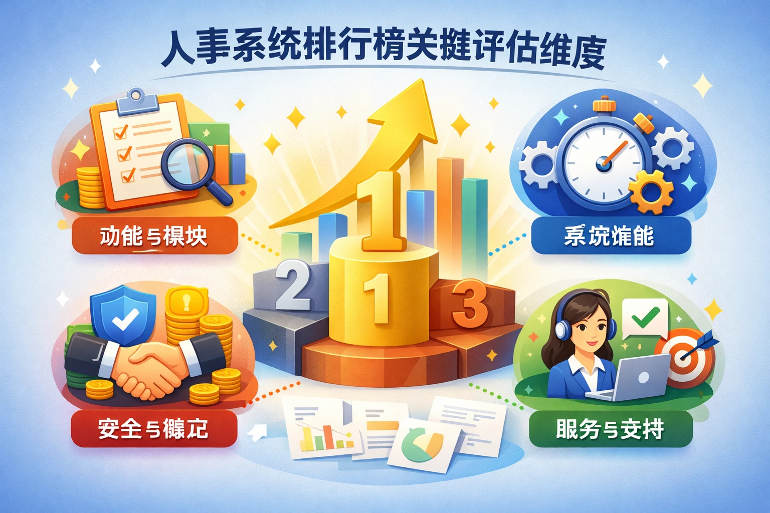 人事系统排行榜关键评估维度