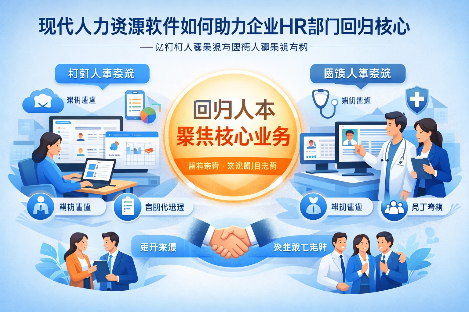 现代人力资源软件如何助力企业HR部门回归核心——以钉钉人事系统与医院人事系统为例