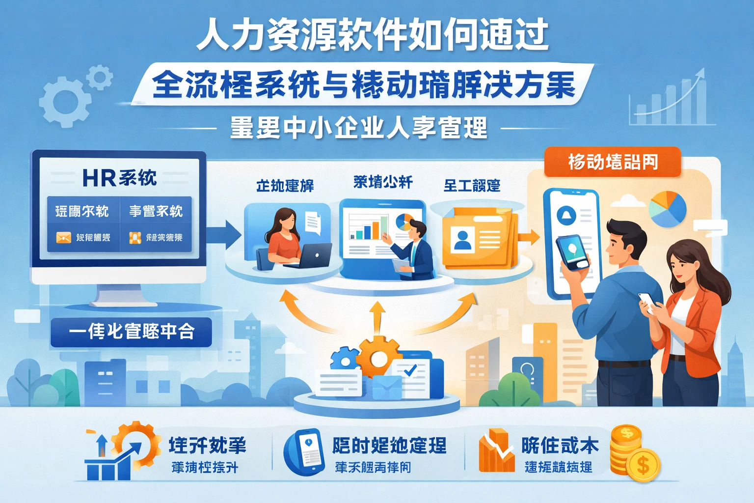 人力资源软件如何通过全流程系统与移动端解决方案重塑中小企业人事管理