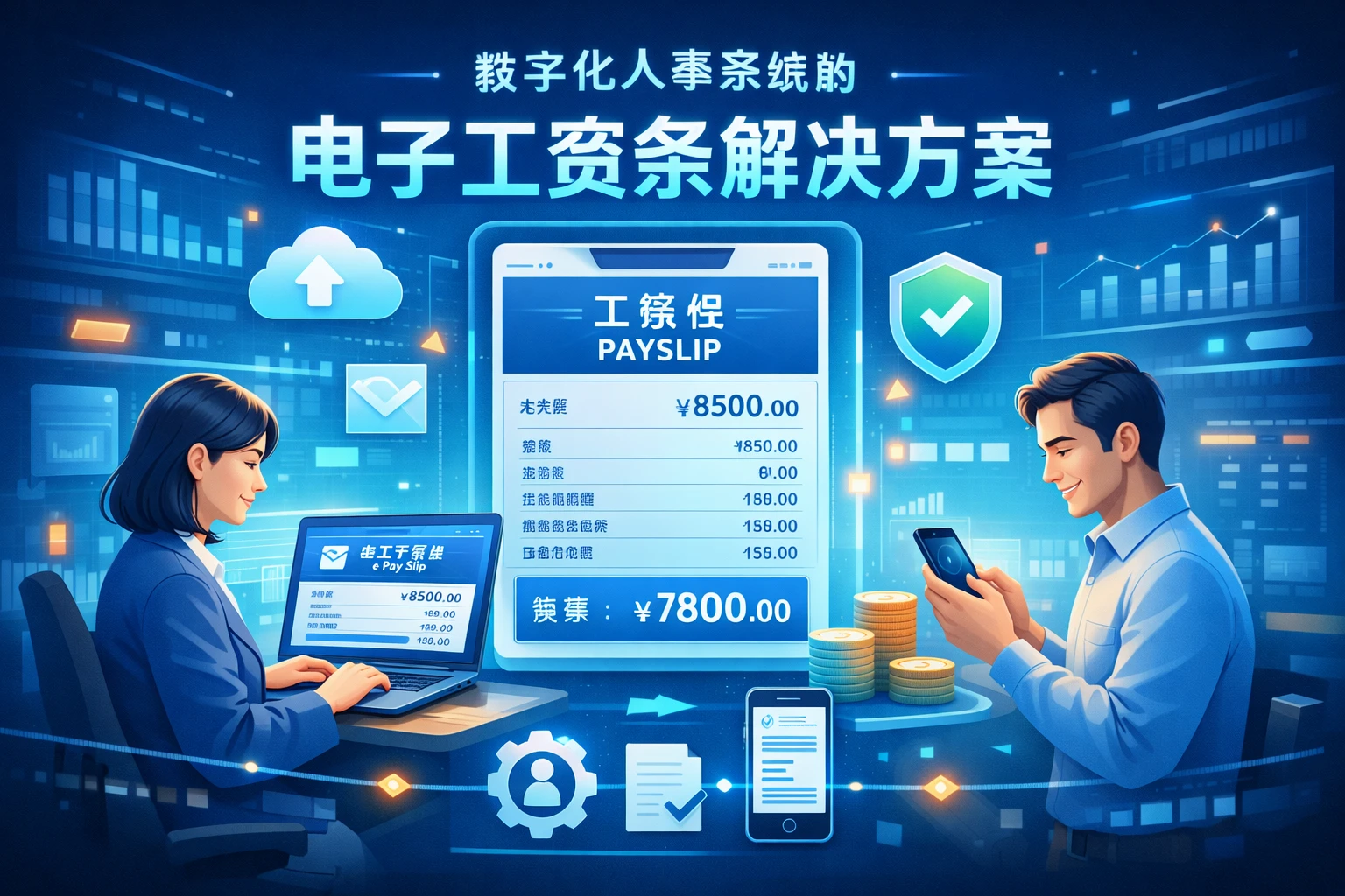 数字化人事系统的电子工资条解决方案