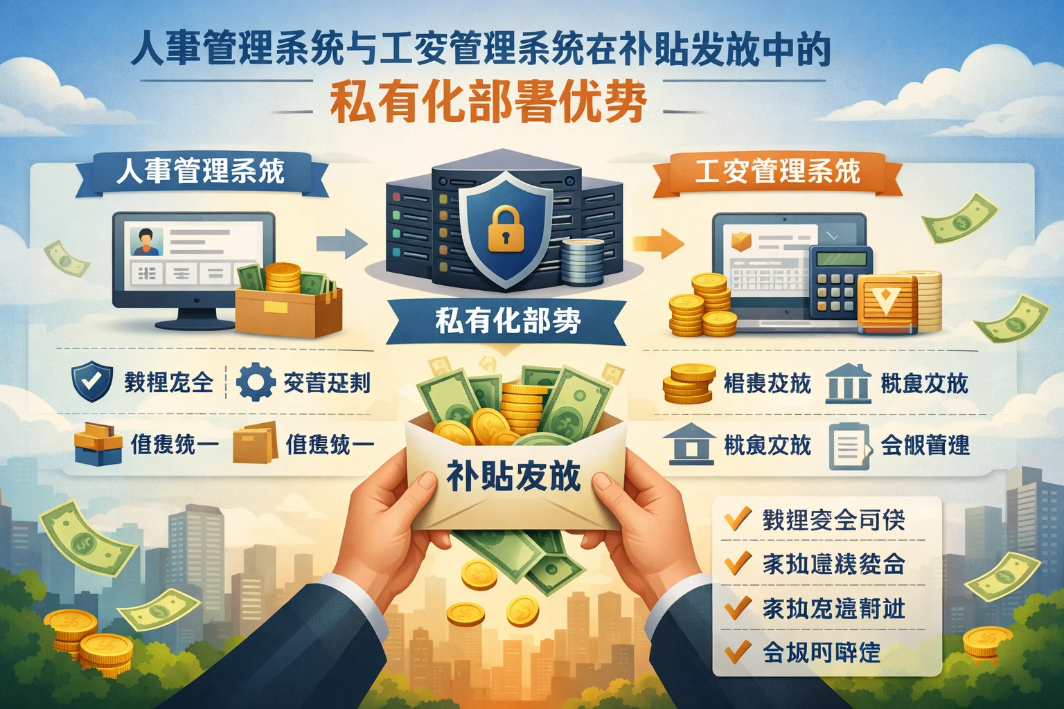 人事管理系统与工资管理系统在补贴发放中的私有化部署优势