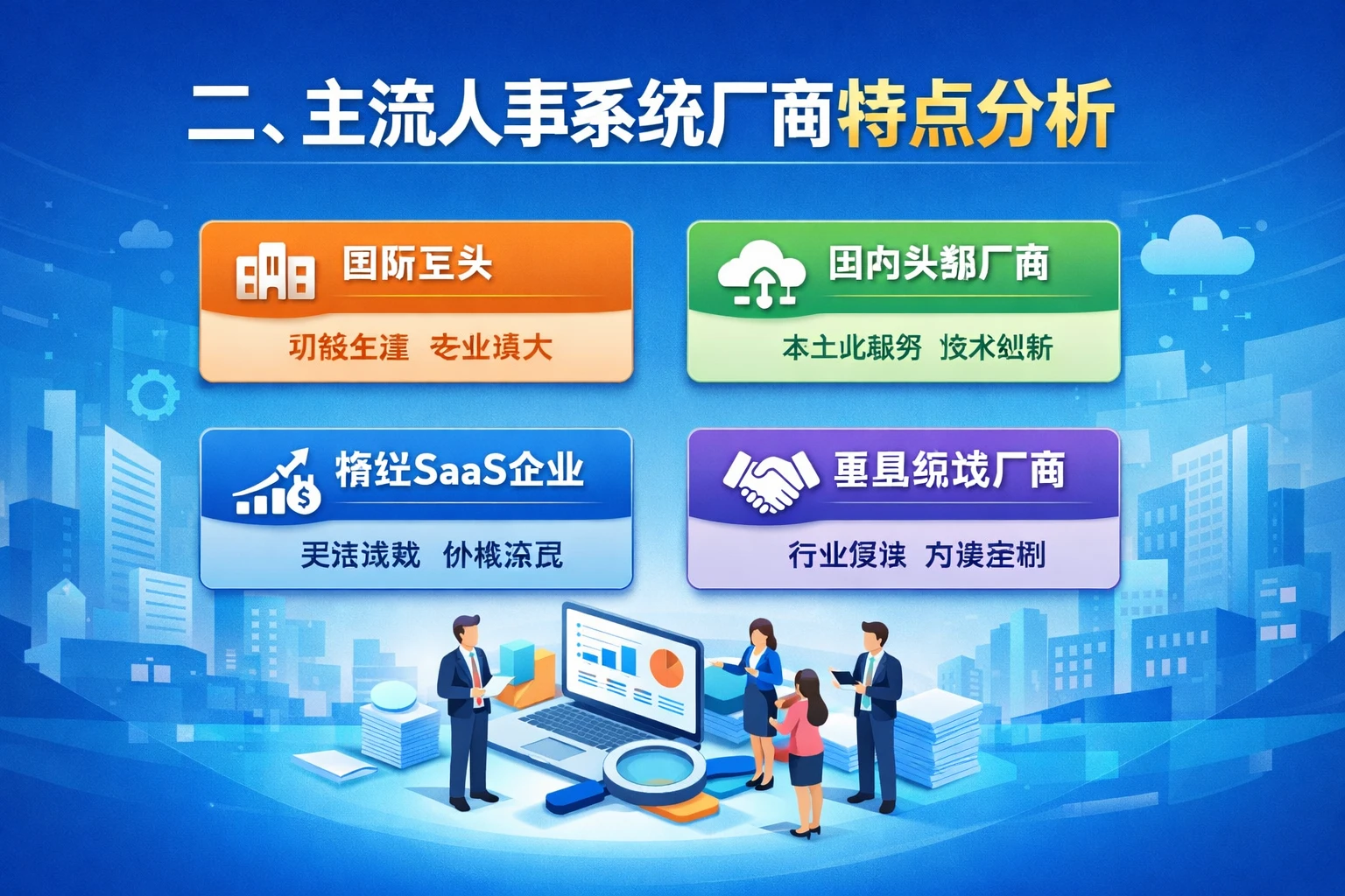 二、主流人事系统厂商特点分析