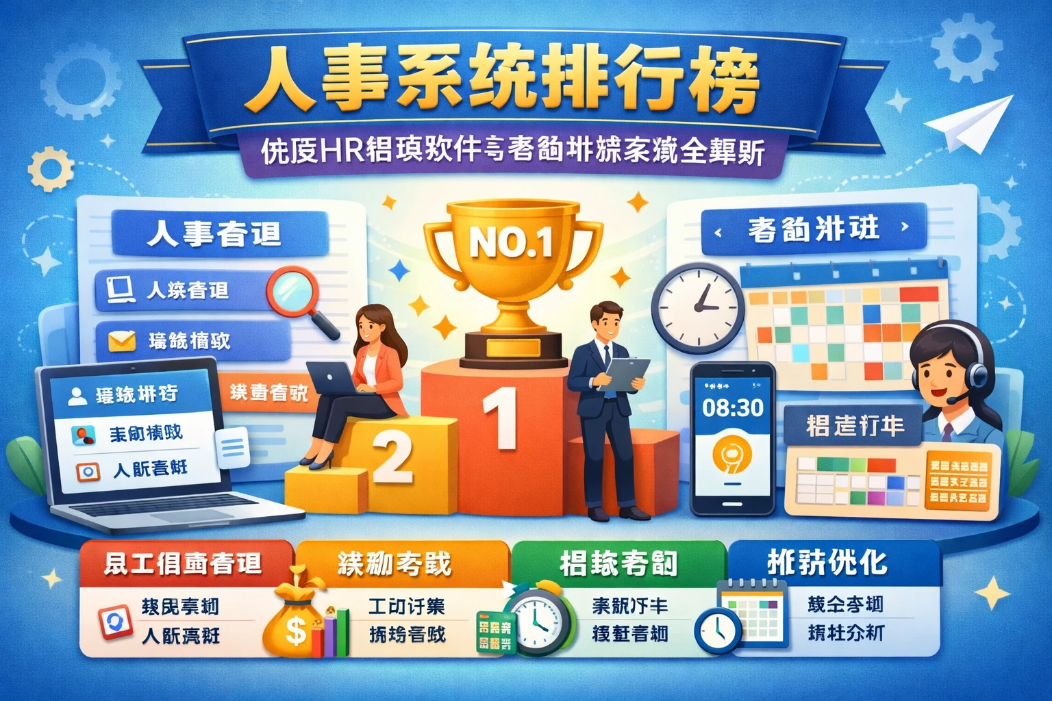 人事系统排行榜：优质HR管理软件与考勤排班系统全解析