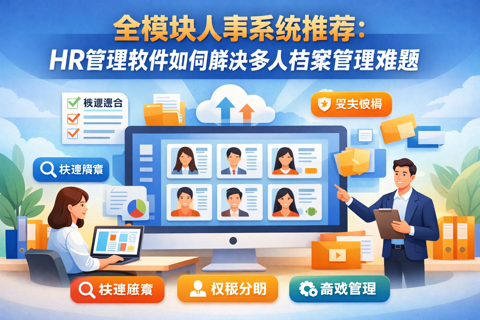 全模块人事系统推荐：HR管理软件如何解决多人档案管理难题