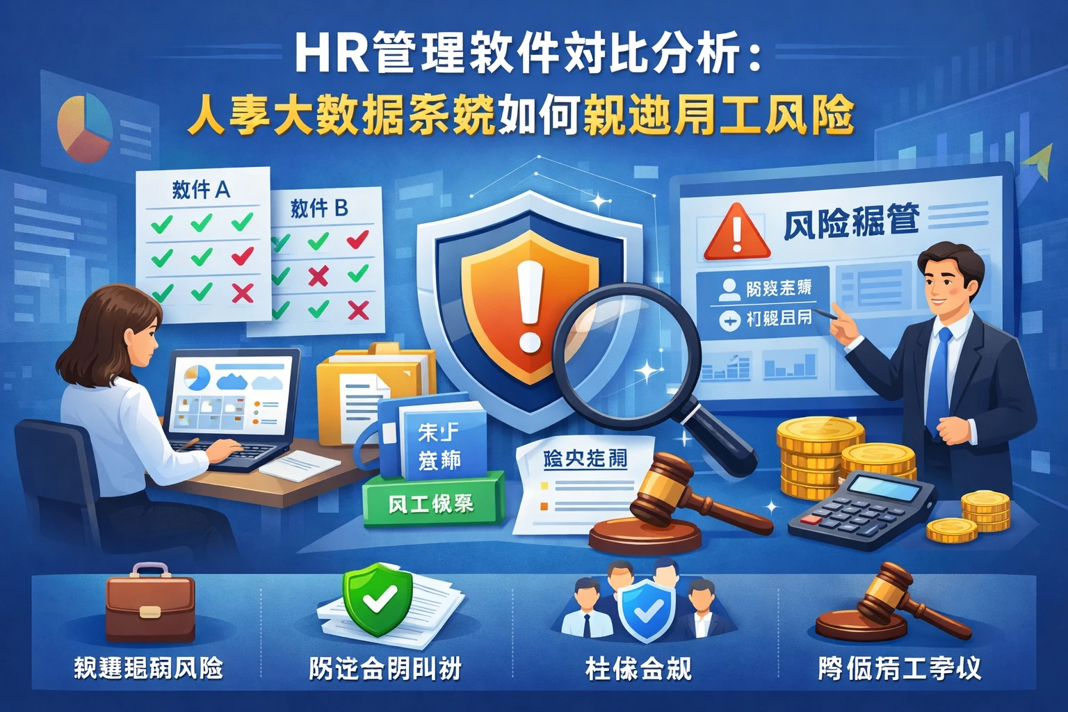 HR管理软件对比分析：人事大数据系统如何规避用工风险