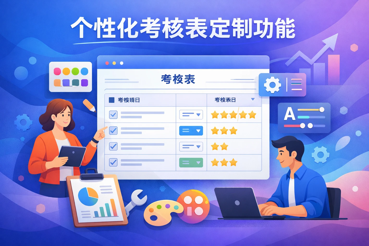 个性化考核表定制功能