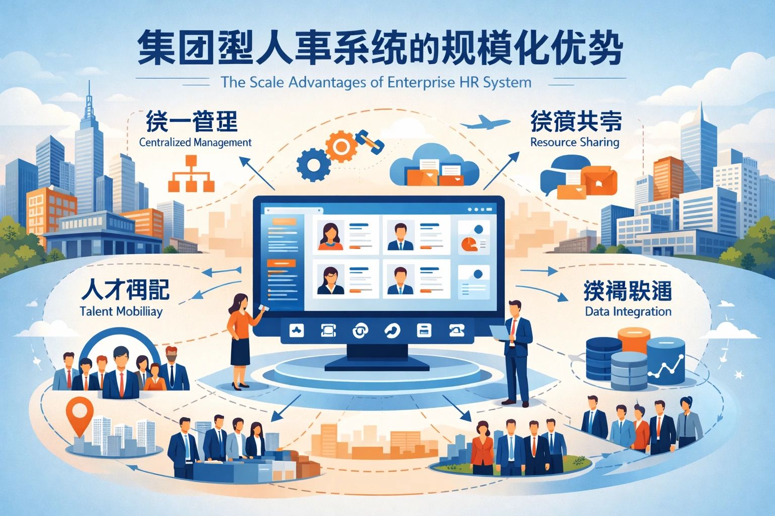 集团型人事系统的规模化优势