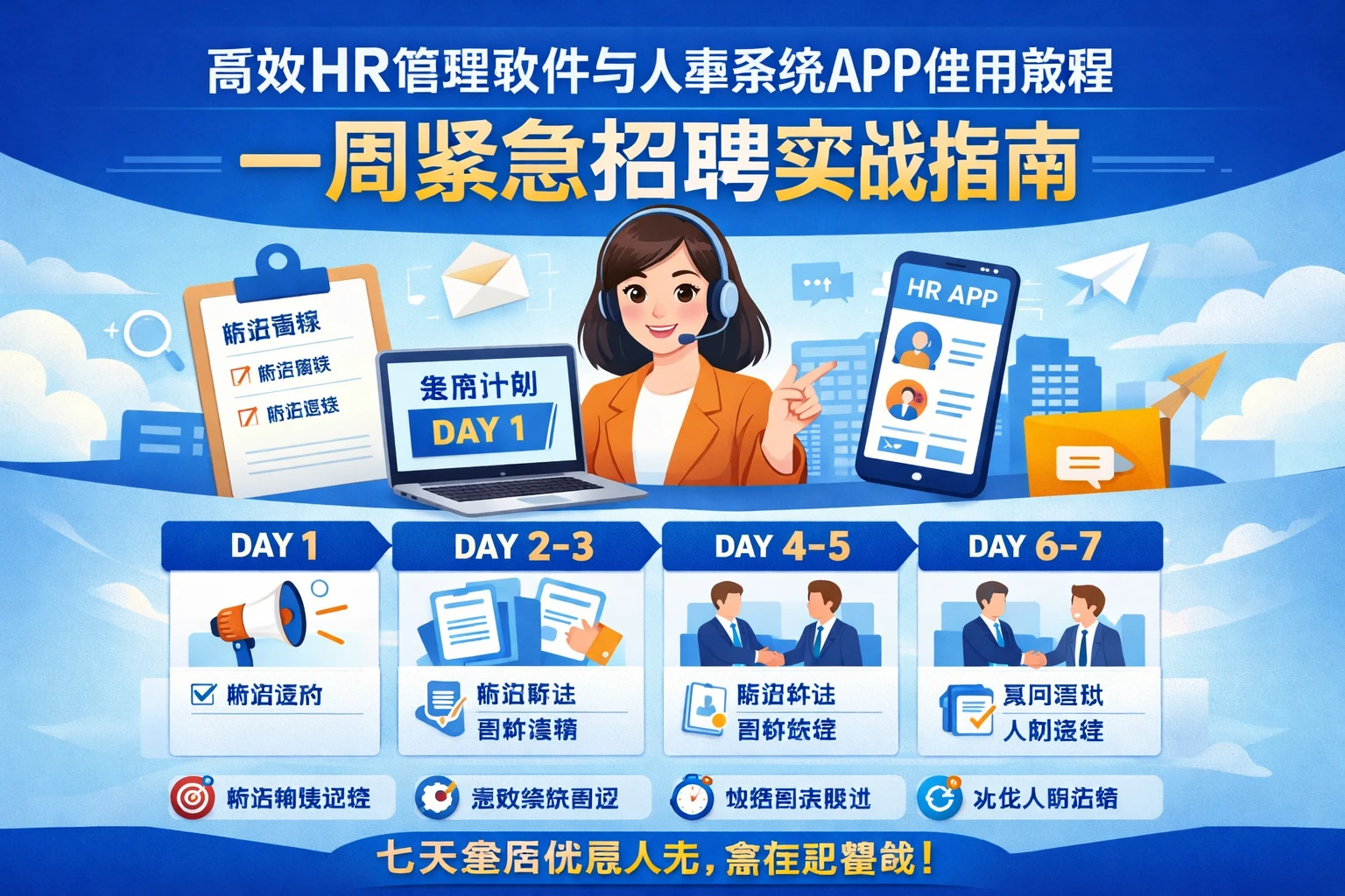 高效HR管理软件与人事系统APP使用教程：一周紧急招聘实战指南